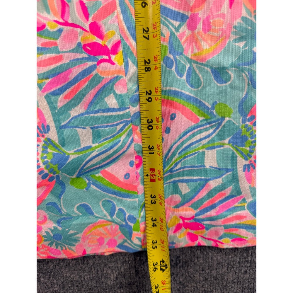 Lilly Pulitzer Tropical Punch Shelli Stretch Dress Floral Cotton Adj Strap Sz 8 - Picture 9 of 15
